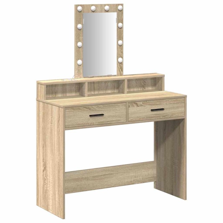 Masa de Machiaj vidaXL, cu sertar Maro 100 x 41 x 140 cm Lemn compozit
