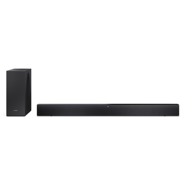 Bară de sunet Sharp HT-SBW310, 2.1 canale, subwoofer wireless, negru