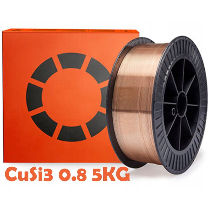 Sarma de sudura CuSi3 0.8mm, 5kg, Tysweld, pentru procese MIG/MAG, diametru bobina 20cm