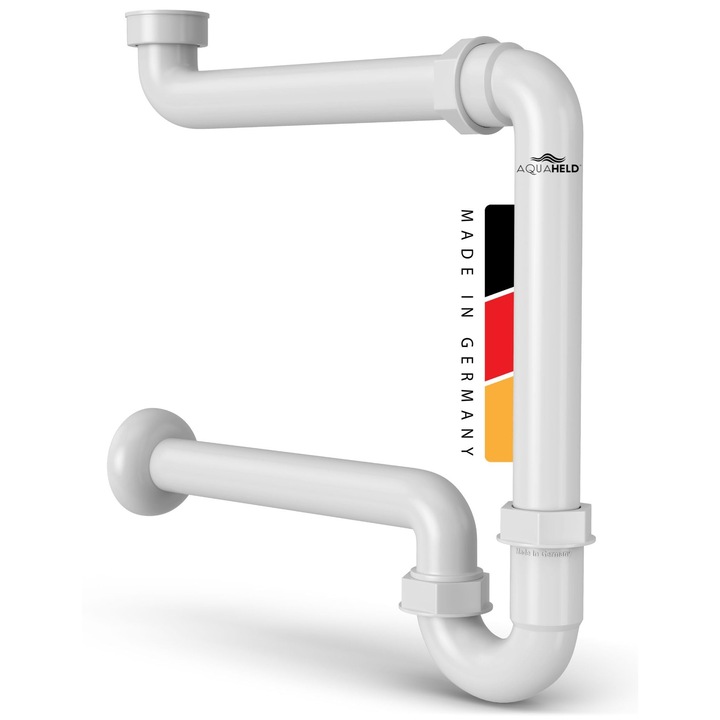 AquaHeld mosogató szifon, 1 1/4" x 32 mm, állítható, műanyag