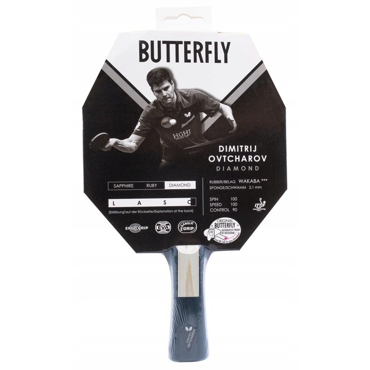 Палитра за тенис на маса BUTTERFLY Ovtcharov Diamond - Усъвършенствана производителност