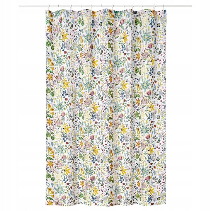 IKEA STRANDLUMMER Textil Zuhanyfüggöny 180x200 cm, Virágok