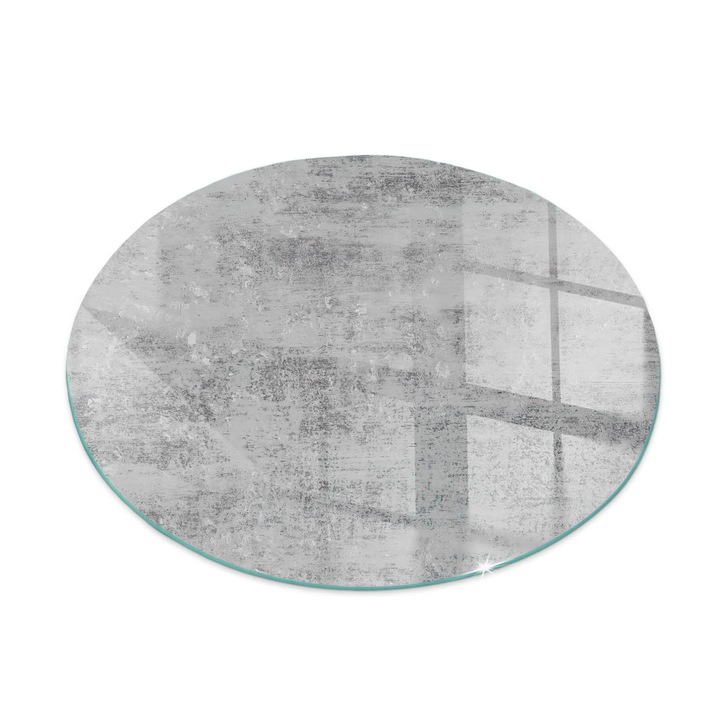 Tabla protectie podea semineu, Tulup, Textura de fundal abstracta, Gri, fi100, Rotund, Cu imprimeu, Termorezistenta, Anti-Zgarieturi, 010010780160000013751