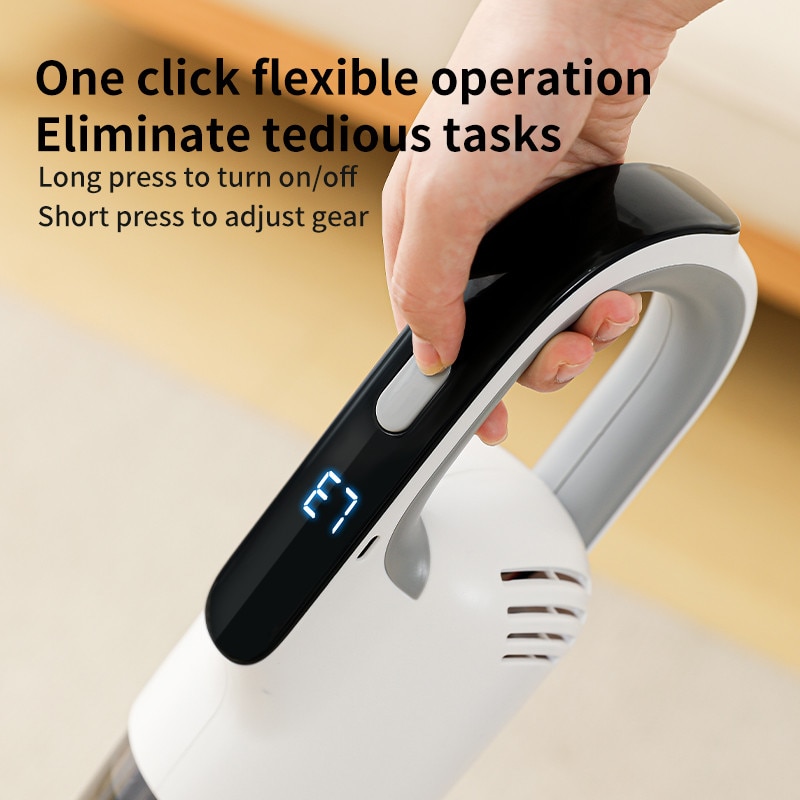 Aspirator Lingo 7KPa, 70W, 2600mAh, 20 min autonomie, 600ML, umed/uscat, Type-C, alb