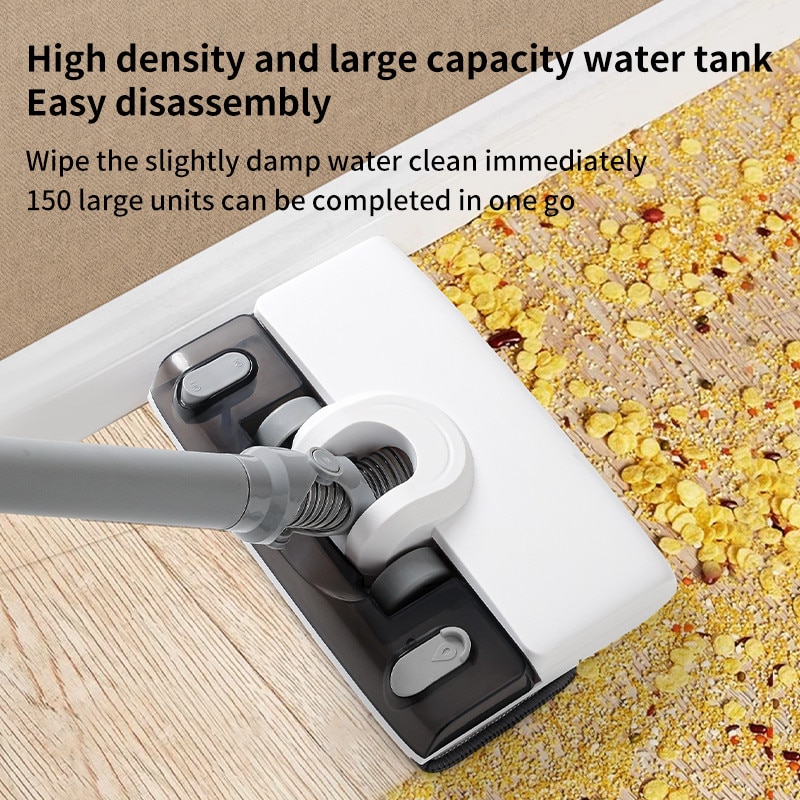 Aspirator Lingo 7KPa, 70W, 2600mAh, 20 min autonomie, 600ML, umed/uscat, Type-C, alb