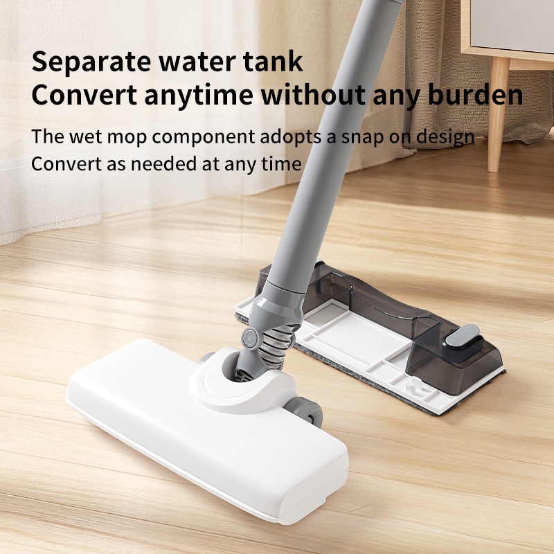 Aspirator Lingo 7KPa, 70W, 2600mAh, 20 min autonomie, 600ML, umed/uscat, Type-C, alb