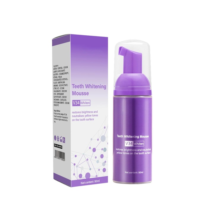 Fogfehérítő hab, Lnwaci, Ultrafinom, Mélytisztító, 100ml