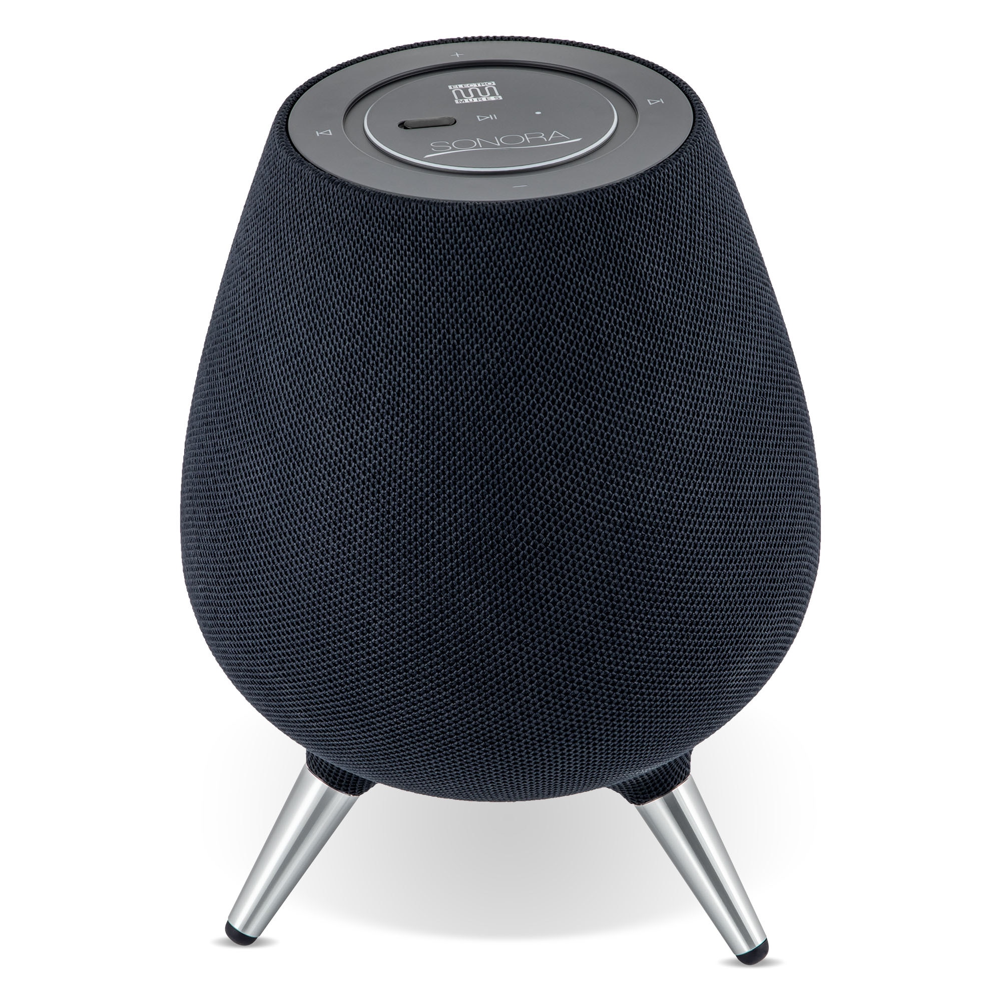 Boxa activa Bluetooth 360° Electromures Sonora EM 1030, USB, Bluetooth 5.0, functie TWS, alimentare retea AC, 7 difuzoare originale Harman Kardon, Negru
