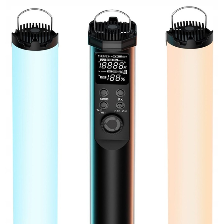 Yongnuo YN60 Soft RGB LED lámpa, 58cm, 2000K-10000K, 31 speciális effekt, mobil vezérlés