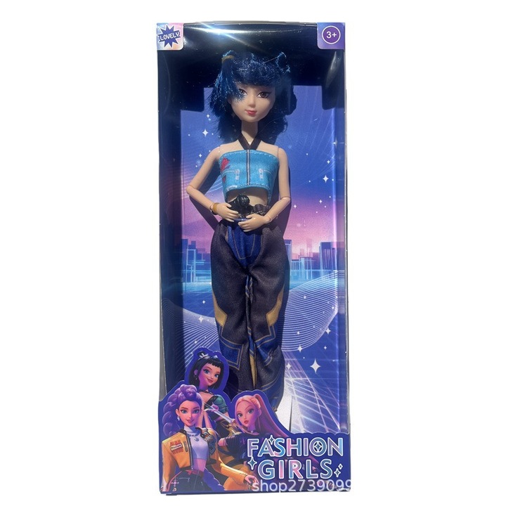 Фигурка K-POP група за лов на вещици, Саске, с музикални инструменти