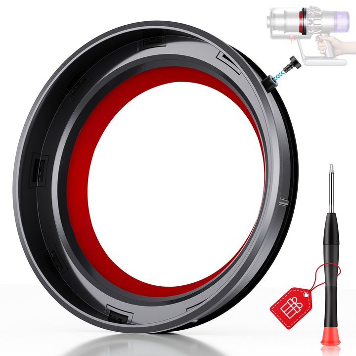Inel de etansare pentru recipientul de praf Dyson V11 V15, set cu accesoriu pentru surubelnita