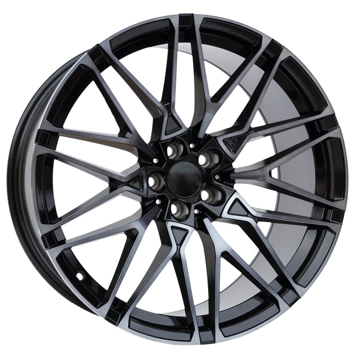Set (4 bucati) jante 5771/5063 21x9.5/10.5 5x112 ET37 - BLTF - negru + przyciemniany front