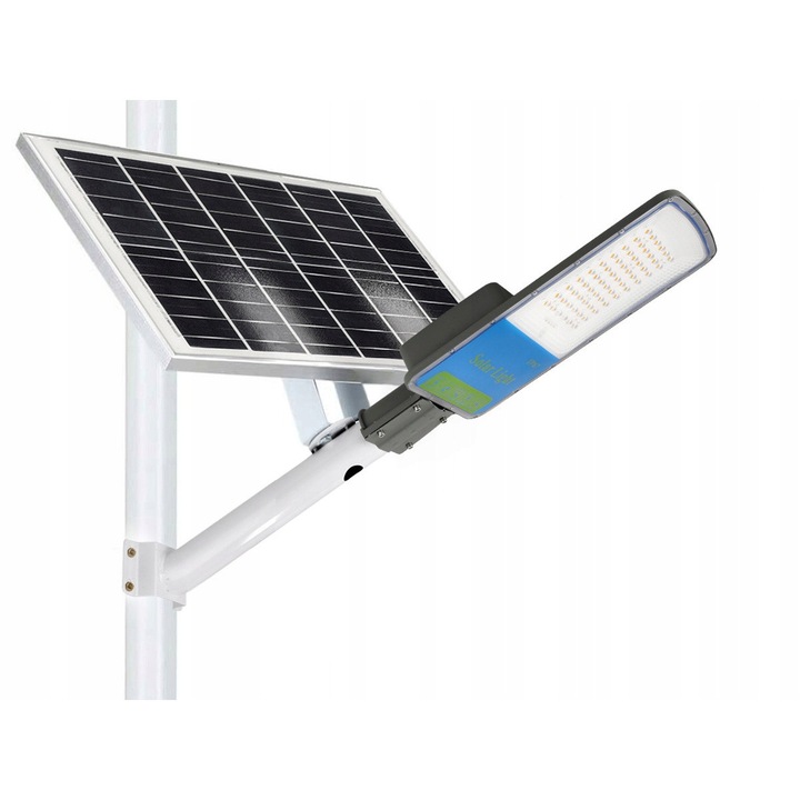 Lampa stradală solară LED BERGE 60W, 1400 lumeni, protecție IP44, cu telecomandă