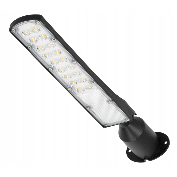 Lampa stradala LED Kobi 50W, senzor crepuscular, rezistentă la apă, 5000lm, 75x130cm