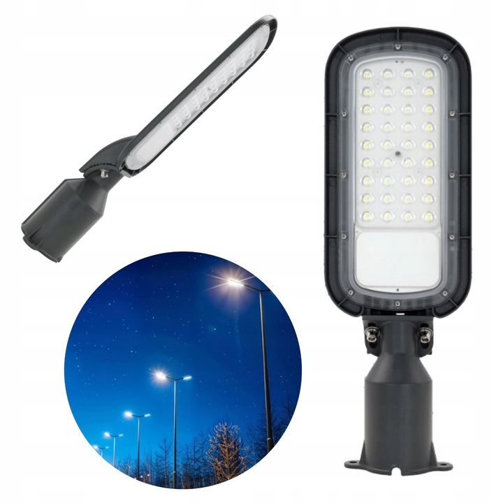 Lampa ulicna LED KOBI 100W 10000lm 4000K IP65 IK08 gri