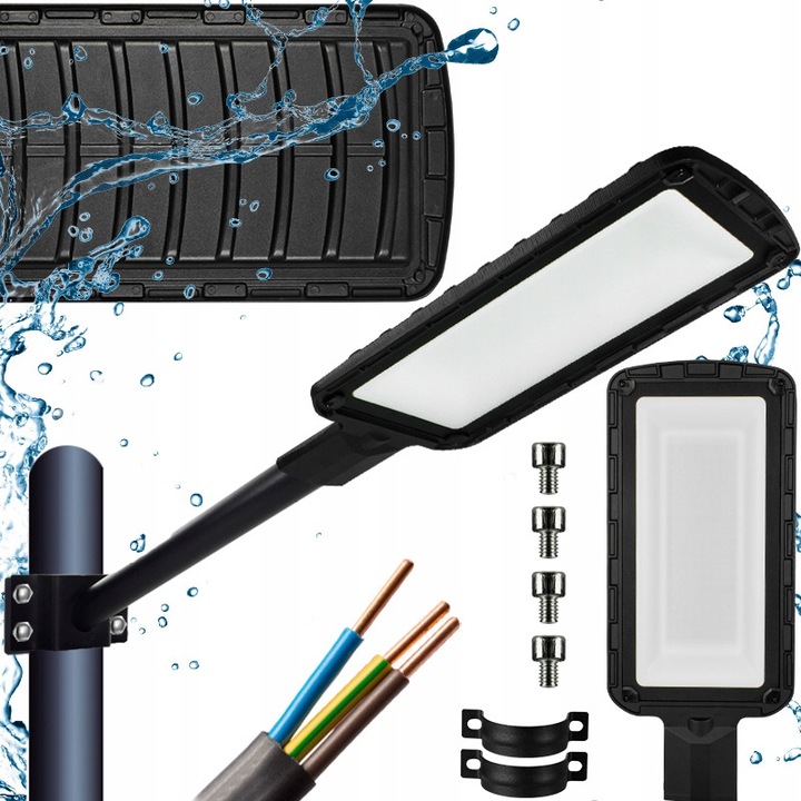 Lampa stradală LED 150W, DecoRYA, 15.000lm, IP65, aluminiu, neutru