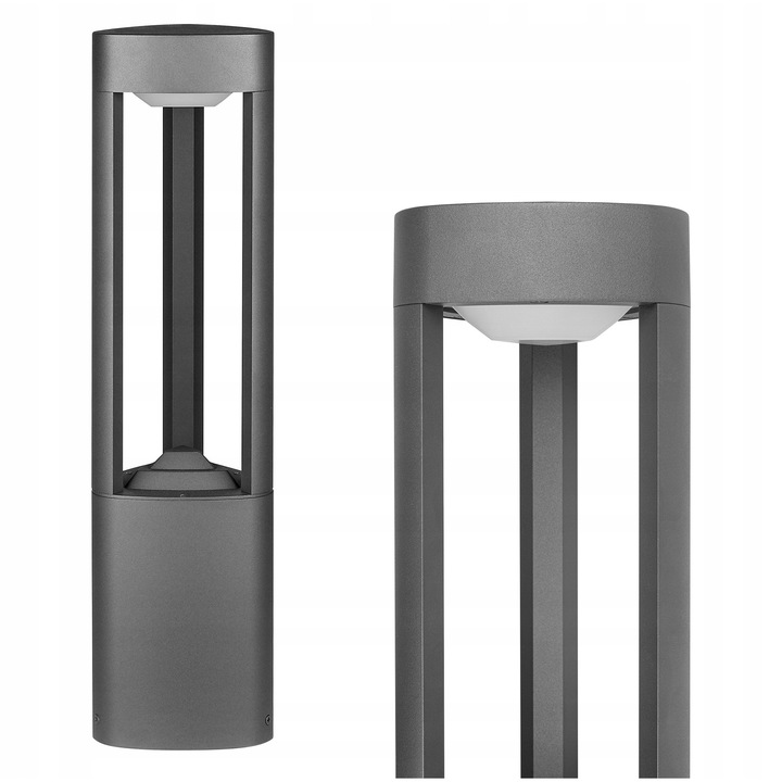 Stalp iluminat exterior LED MasterLED, 50cm, aluminiu, IP44, antracit