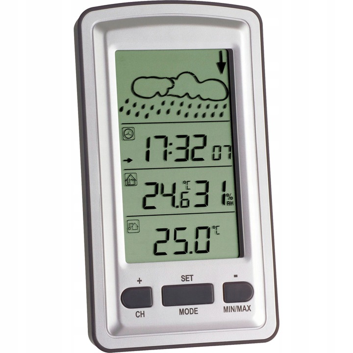 Statie Meteo TFA 35.1079 Axis, senzori wireless, ecran LCD, design modern