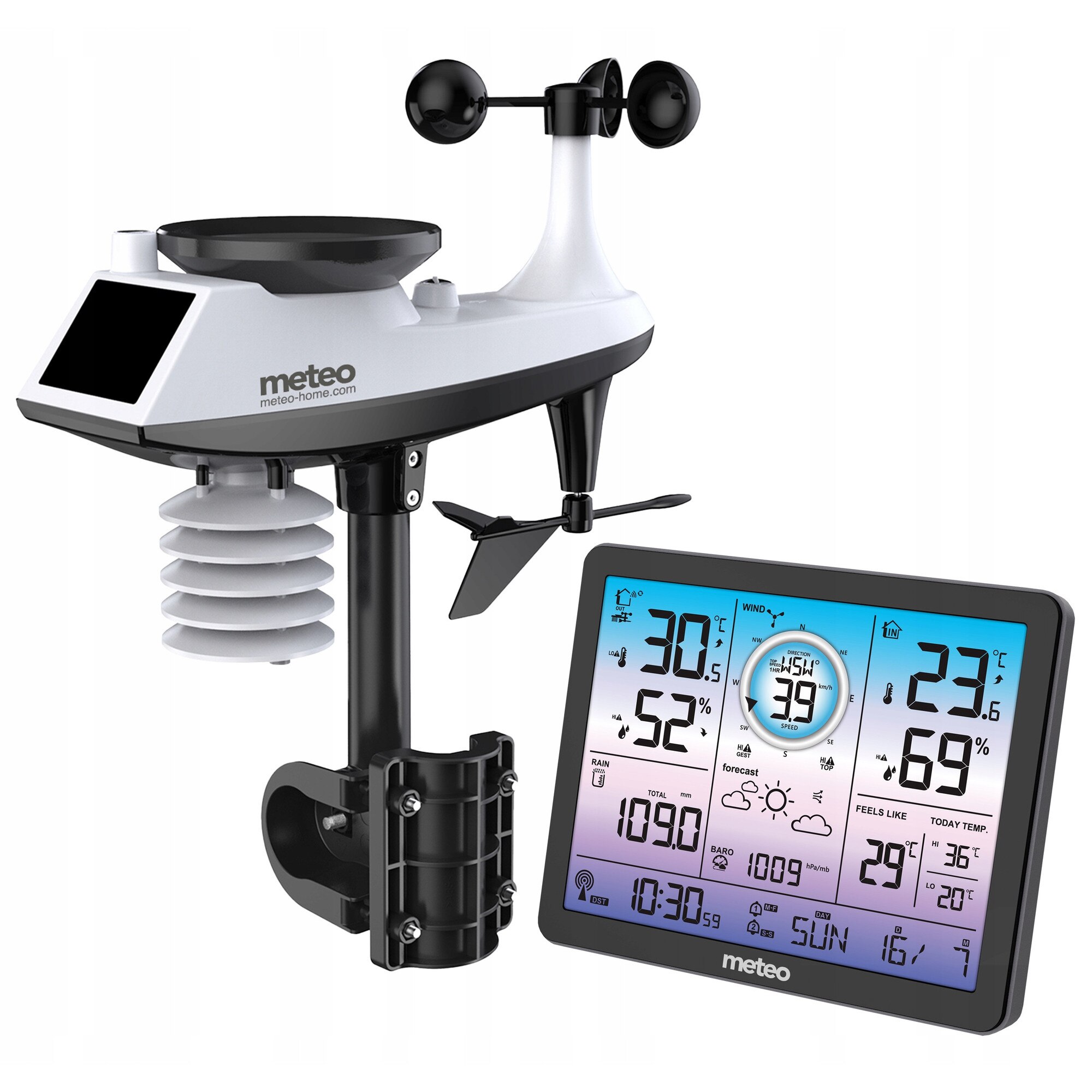 Statie Meteo METEO SP 600, multi-senzor, 6 în 1, senzor wireless