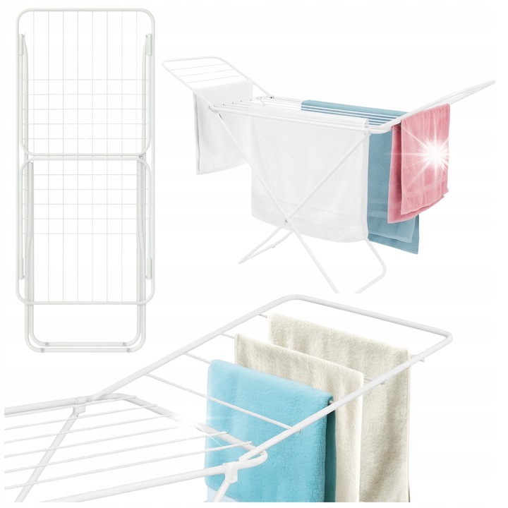 Aptel ruhaszárító, erkélyre, összecsukható, 105x182cm