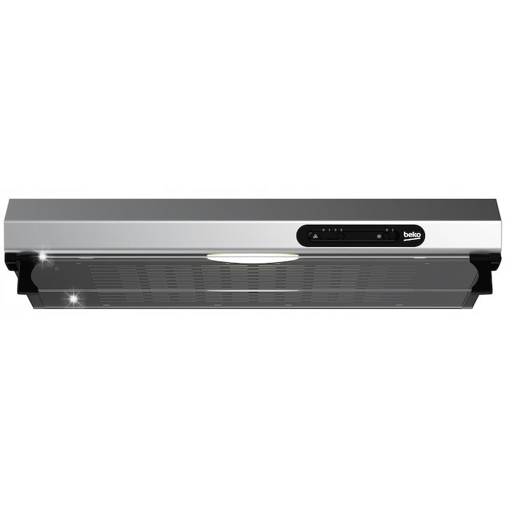 Hota incorporabila decorativa Electrolux EFF90560OX, Putere de absorbtie 603 mc/h, Conectivitate plita, Iluminare LED, Clasa B, 90 cm, Inox