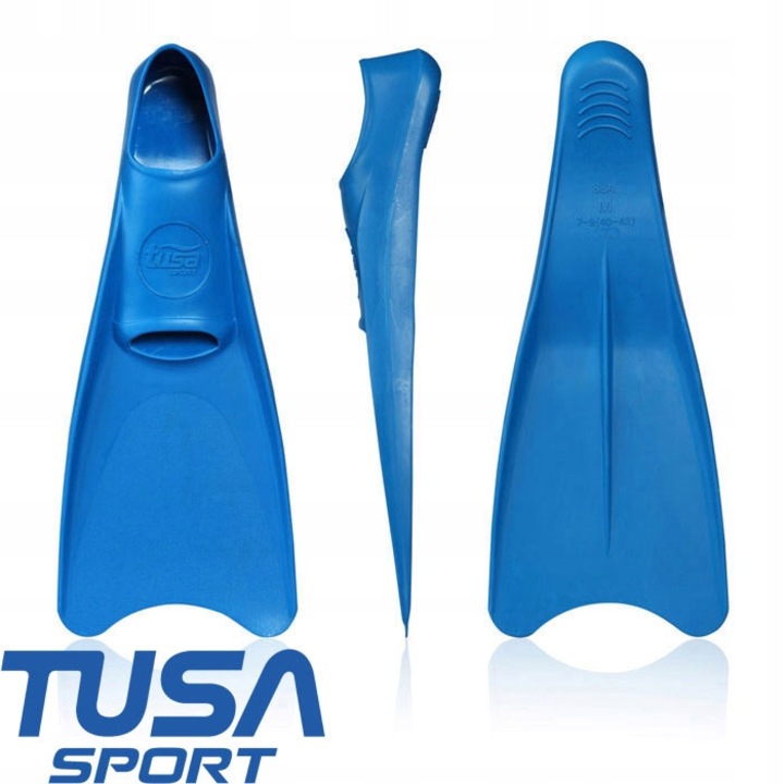 TUSA UF1202 uszonyok snorkelinghez és búvárkodáshoz, gumírozott, kék, S méret (38-40)