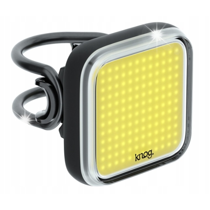 Лампа за велосипед Knog Blinder, 200 лумена, USB зареждане, 43x43 мм, комплект опции за осветление