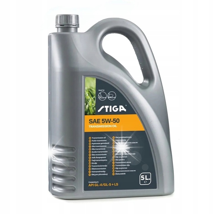 Sebességváltó olajok, Stiga 5W50, 5L, optimális védelem, Hydro-Gear T2, Tuff-Torq kompatibilis