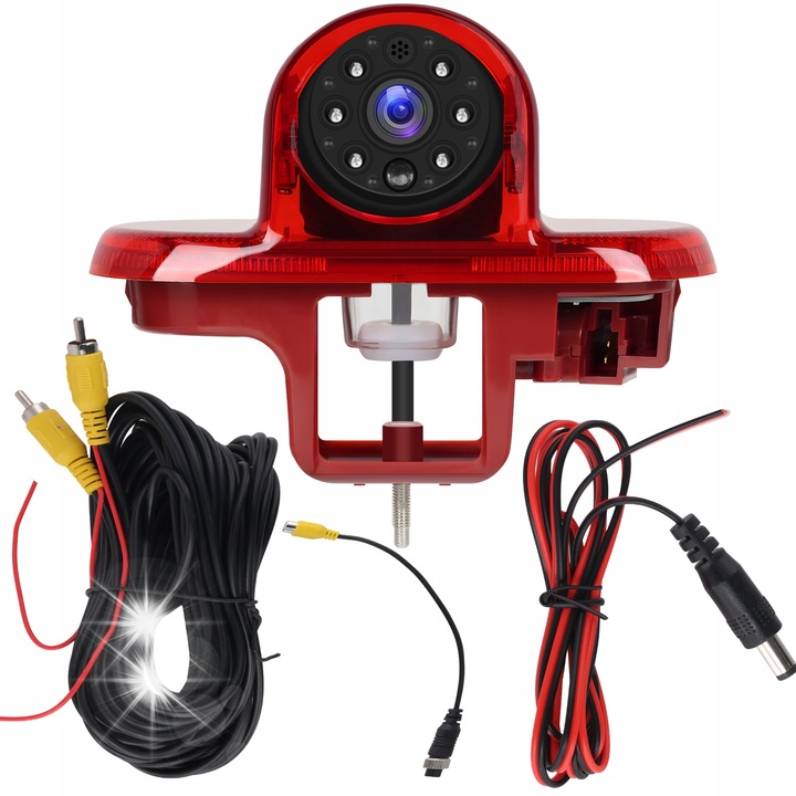 Камера за задно виждане с IR LED диоди, Renault Trafic, Combo, Opel Vivaro, Nissan Primastar, 140x50x120mm, пълен комплект