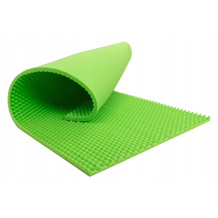 Panou Acustic BITMAT, verde deschis, 3cm grosime, 200x100cm, izolare fonică