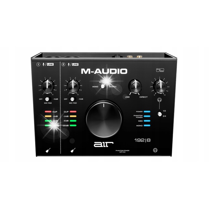 Interfata audio USB, AIR 192/8, 4 intrari/4 iesiri, 24 biti/192 kHz, metalica, 19,81x15,24x7,01cm
