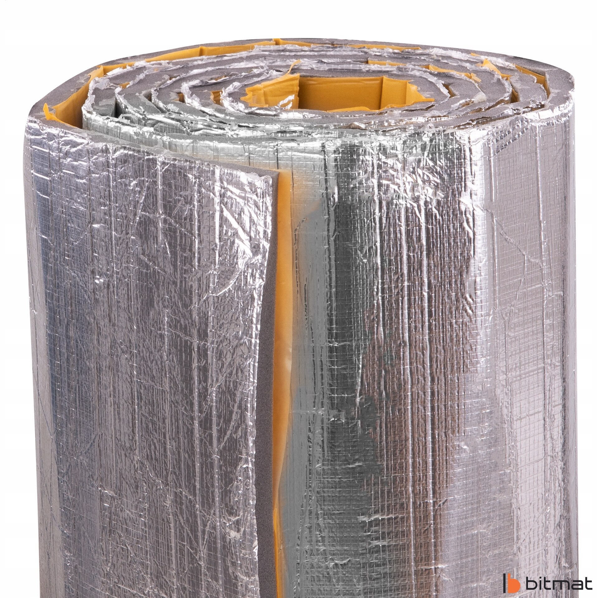 Banda termoizolantă Bitmat, fonoabsorbantă, 20mm, autoadezivă, aluminiu ...