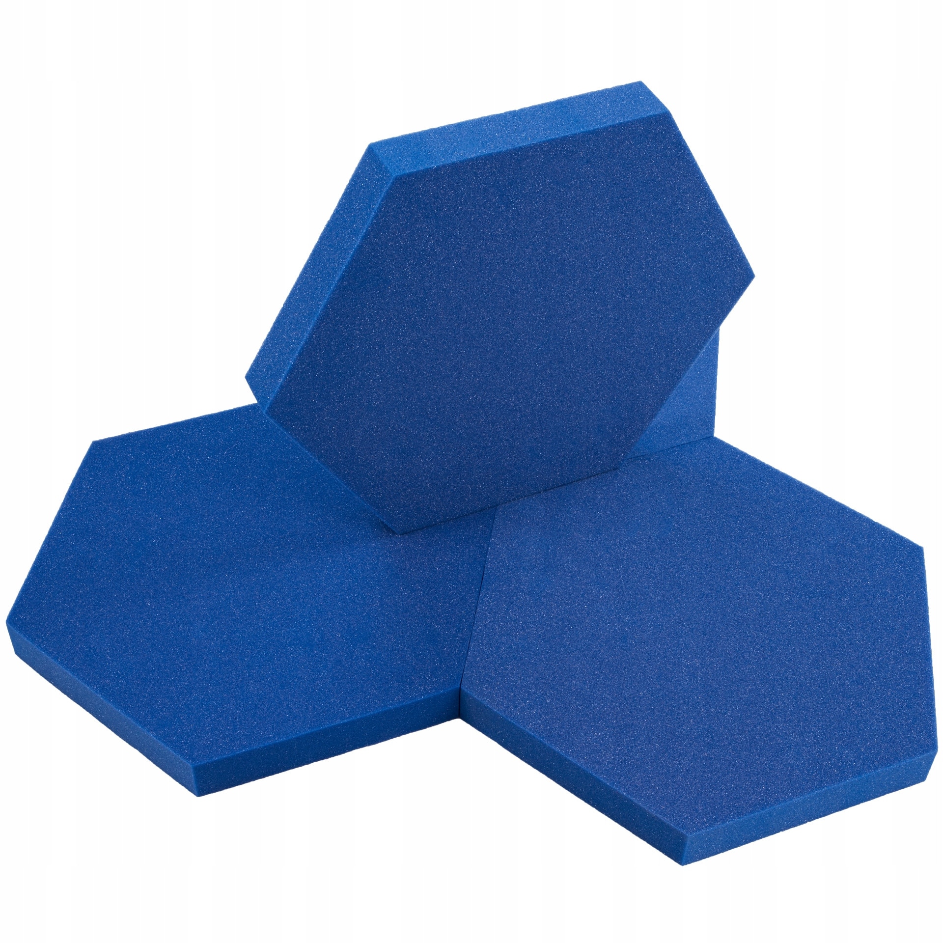 Panou Acustic Hexagonal BITMAT Albastru 50x43.5cm, 5cm Grosime, Izolare ...