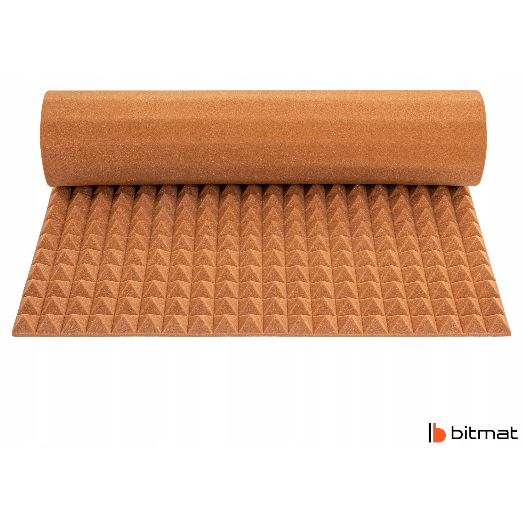 Panou Acustic BITMAT Piramidal 200x100x4cm Maro, Reducere Ecou, Ignifug ...