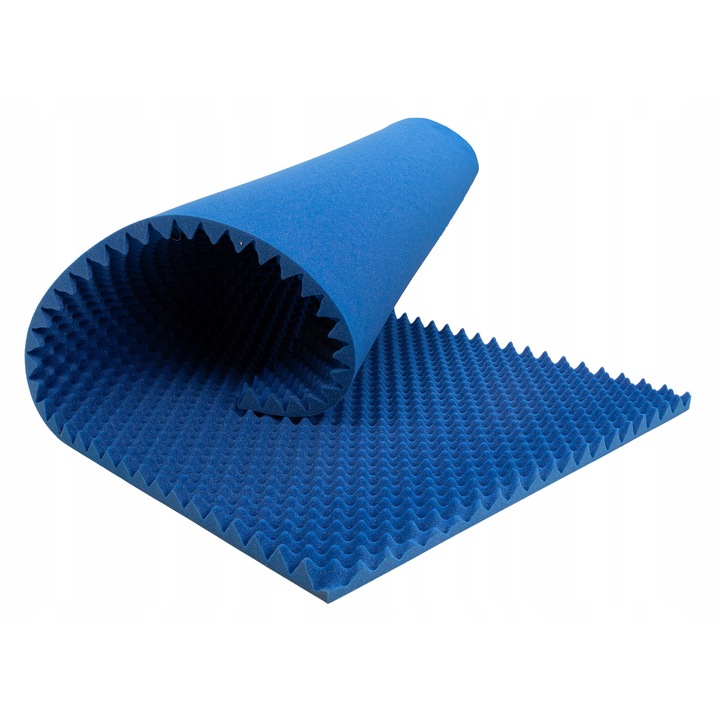 Panou Acustic Bitmat Val Albastru, 200x100x4 cm, pentru Izolare Fonica