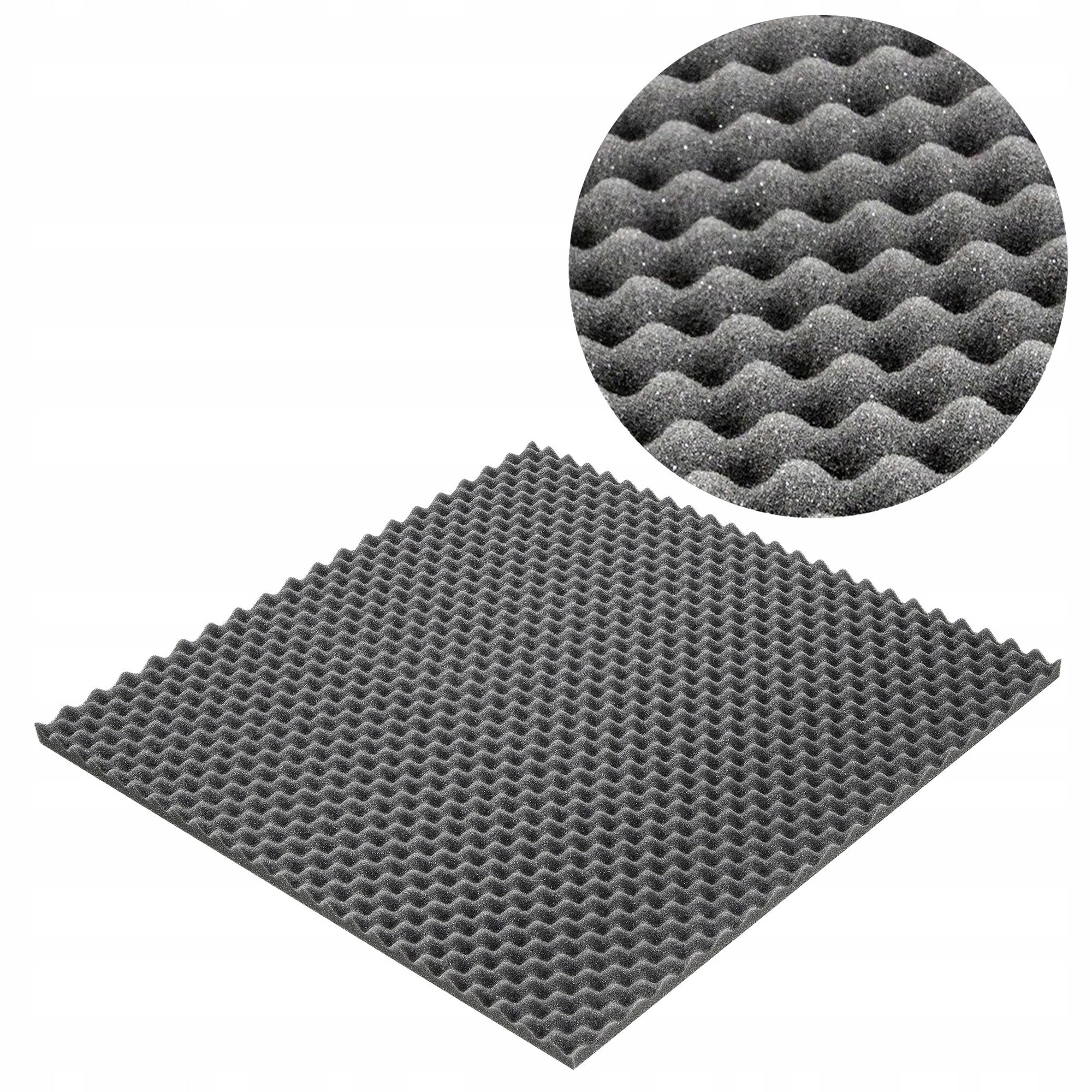 Panou Acustic Bitmat FALA 50x50x2cm, Gri, Izolare Fonica Profesionala ...