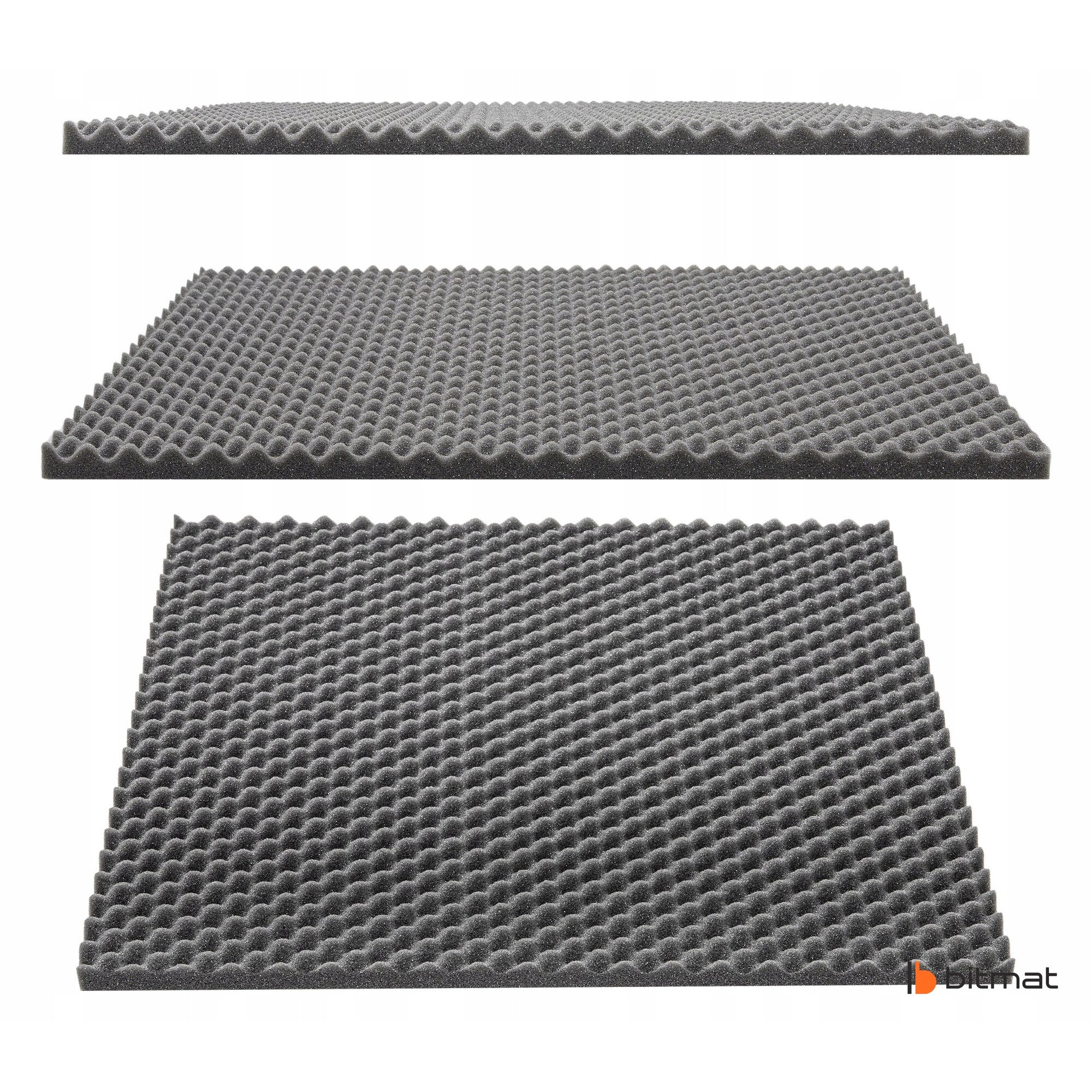 Panou Acustic Bitmat FALA 50x50x2cm, Gri, Izolare Fonica Profesionala ...