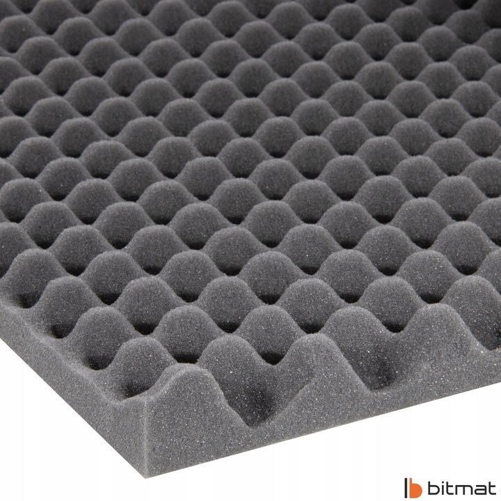Panou Acustic BITMAT, ondulat, 200x100cm, grosime 3cm, absorbtie sunet ...
