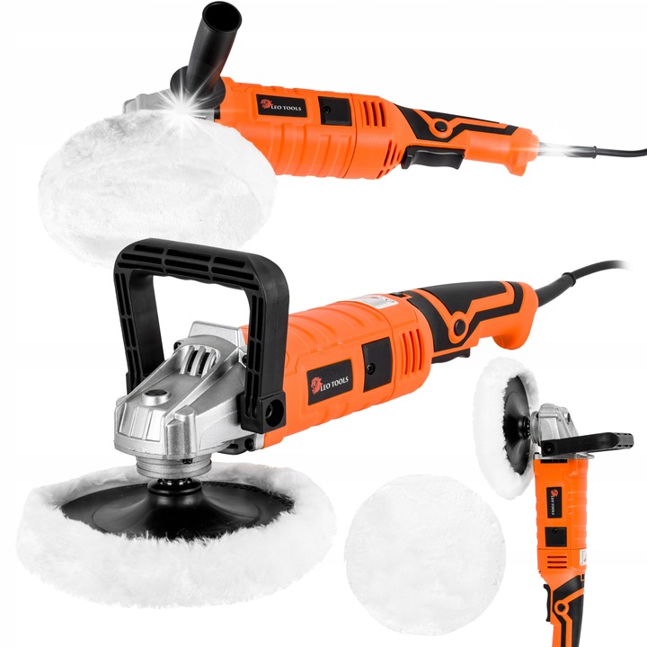 Polírozógép autó LEO TOOLS LT, 2500W, 600-3600 ford./perc, 180mm tárcsa, 3kg