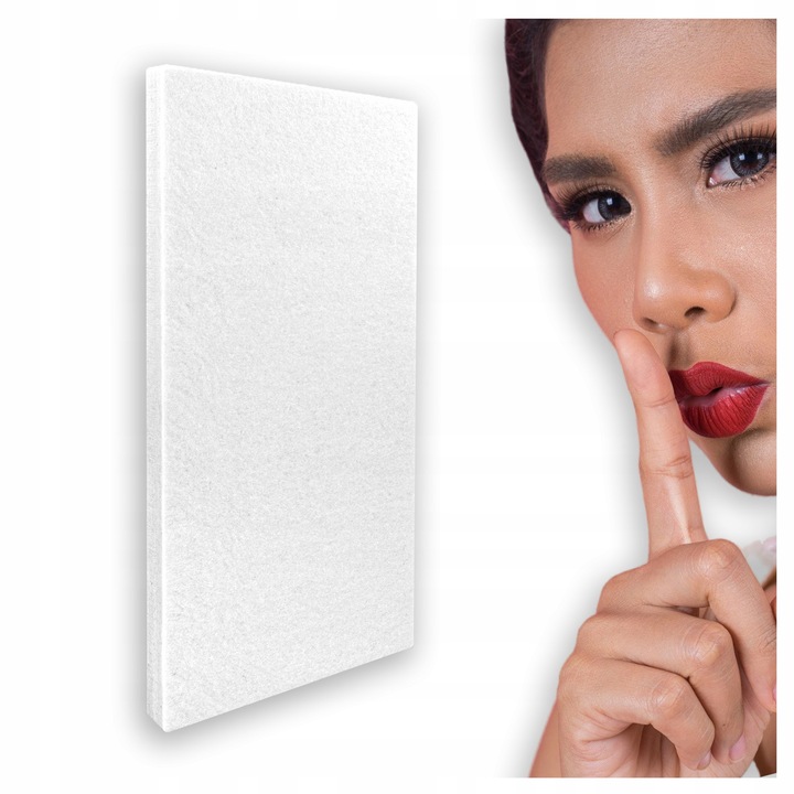 Panou Acustic, BITMAT, alb, 5x50x100cm, izolare fonica excelenta