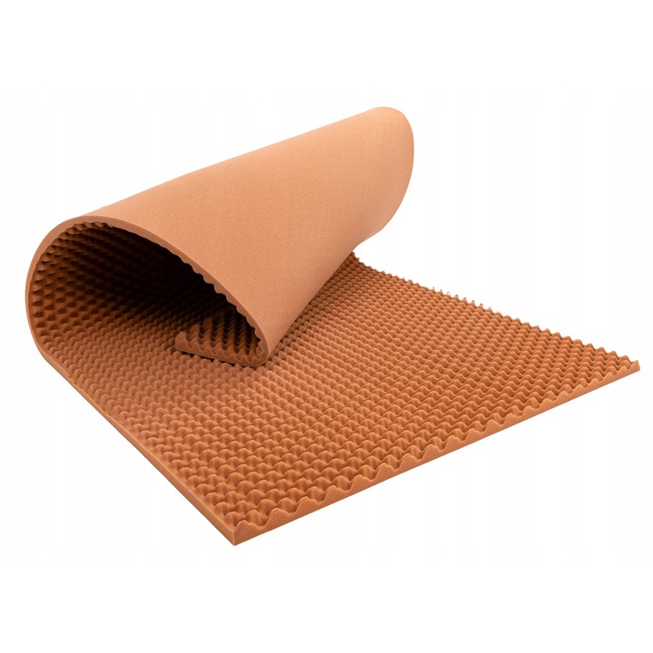 Panou acustic BITMAT maro forma val 200x100cm 3cm grosime