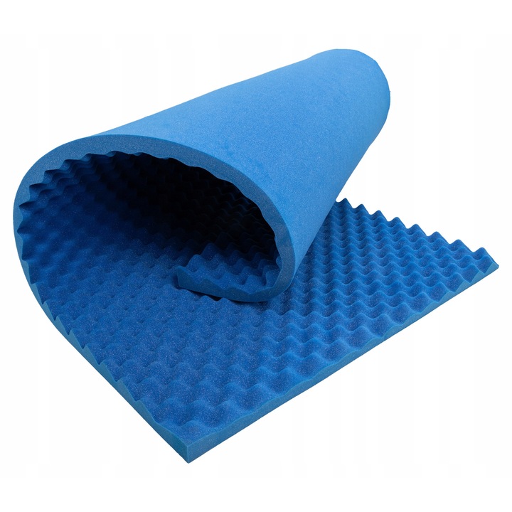 Panou Acustic Bitmat FALA Albastru 200x100x5cm, spuma poliuretanica, ignifug