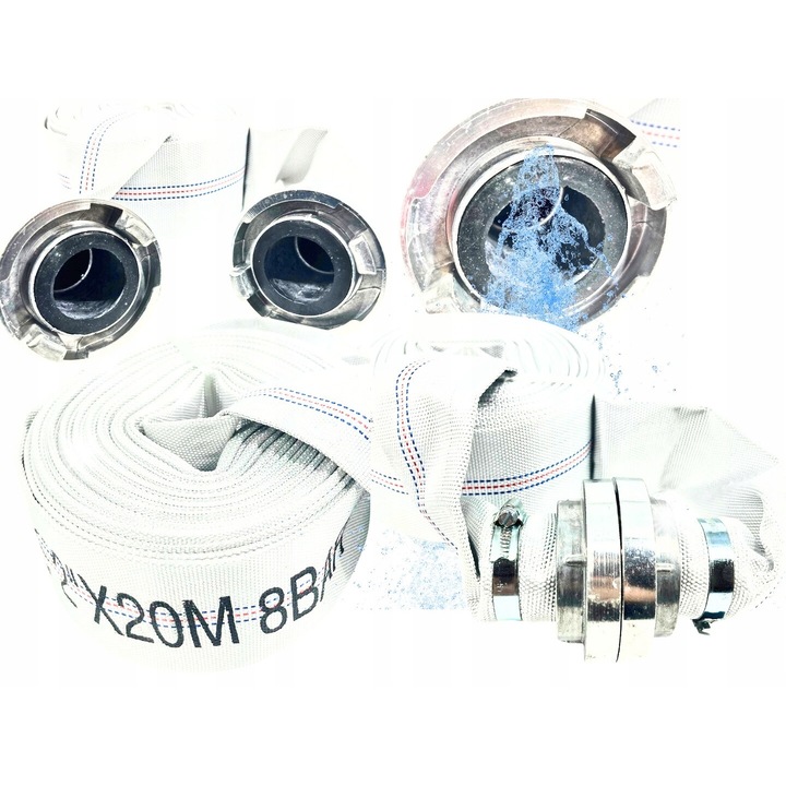 Маркуч за градина 2" 20м, за чиста и мръсна вода, с бързи съединители