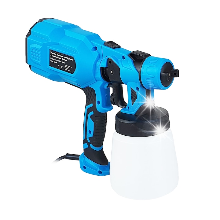 Pistol electric de vopsit ONDRAGON, 550W, 3 duze, capacitate 800ml, 15m2/10min, 230V