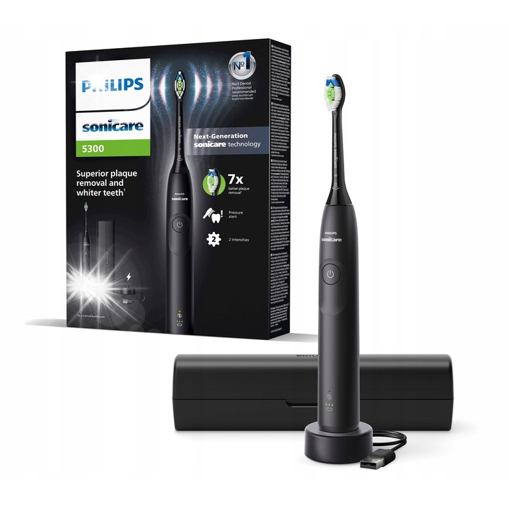 Електрическа четка за зъби Philips Sonicare 5300, 2 интензитета