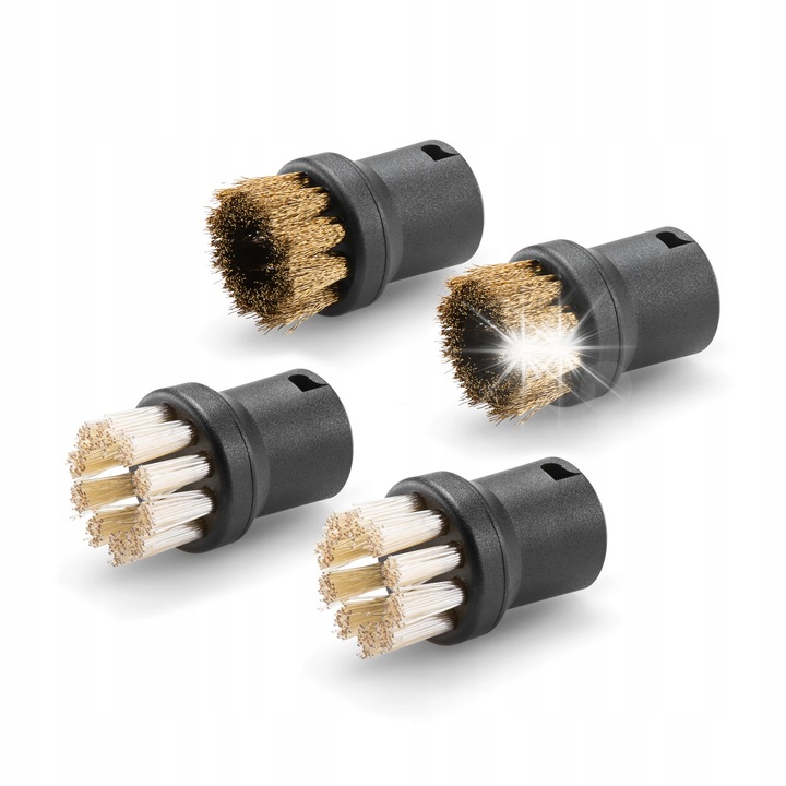 Комплект четки Power Brush, 4 броя, Karcher, черни, 26x26x40мм