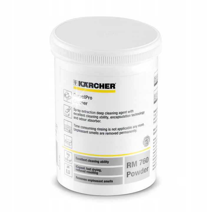 Pulbere curatare covoare Karcher RM 760 CarpetPro 800g, pH 8.8, set 4 bucati