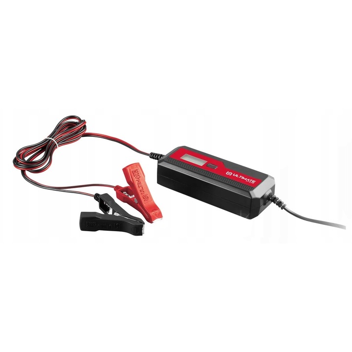 Incarcator auto Ultimate Speed ULGD 5.0 E4, 6/12V, 5A, 1.2-120Ah, cu program diagnostic, 158x60x39mm