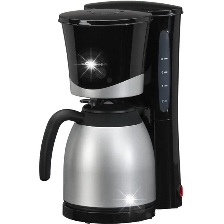 Cafetiere Clatronic KA 3328, 2 termosuri, 1L fiecare, functie Anti-Drip, 870W, 43.8x19.5x38cm