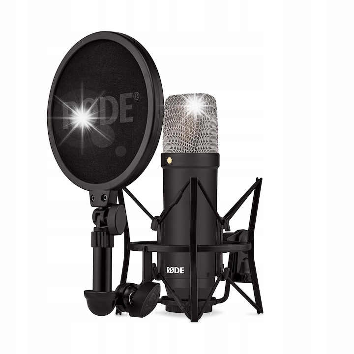 Микрофон RODE NT1 Signature, черен, 1 инч, комплект с антивибрационна стойка и XLR кабел 6M